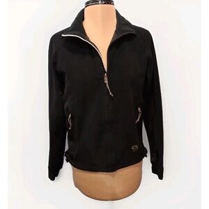 Mountain Hardware Womens 6 Gorpcore Slim Fit Full Zip Windstopper Black Fleece‎